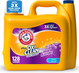ARM & HAMMER Plus OxiClean Odor Blasters Laundry Detergent for Self-Care Laundry Routine, Fresh Scented HE Liquid Soap for Mindful Home Washing