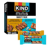KIND Mini Bars – Whole-Food Snack for Mindful Eating, 100-Calorie Portion Control Variety Pack