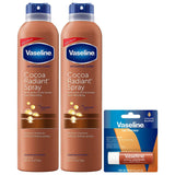 Vaseline Cocoa Butter Body Spray and Lip Therapy Balm Set – Birthday Gift for Women, Stocking Stuffer Skin Care Bundle