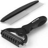 Docrok Cat and Dog Grooming Kit - Lightweight Garden Side Grooming Essential, Weather Resistant Handle for Patio and Yard Use