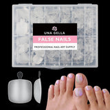 UNA GELLA Compact 40g Solid Gel Nail Adhesive for Less-Is-More Beauty Counters, Neutral Clear Formula with No Excess Packaging