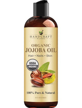Handcraft Blends USDA Organic Jojoba Oil – Nightly Self-Care Ritual for Face, Hair & Body, Multi-Use Moisturizer for Mindful Wellness Routines