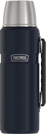 THERMOS Stainless King 40-Ounce Vacuum-Insulated Bottle for Camping, Hiking & Picnic Serving