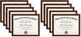 upsimples Glass Certificate Frame Set – Thoughtful Housewarming Gift, Wall and Tabletop Diploma Display