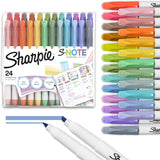 Sharpie S-Note Creative Markers Pastel Highlighter Set for Focused Study Sessions and Office Note-Taking, 24 Count