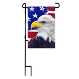 American Flag USA Garden Flag 12 x 18 - Double Sided Patriotic Accent for Front Porch, Entryway and Living Room