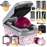 Yusshn Vegetable Cutter with Drain Basket – Useful Holiday Gift for Parents Who Cook Every Night