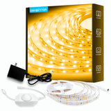 DAYBETTER Flameless LED Strip Light 20FT Warm White – No Heat Output Night Light for Nurseries and Bedrooms