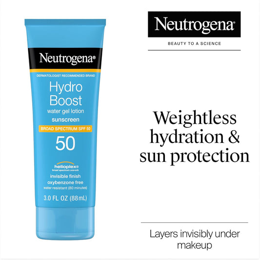 water-light gel formula that absorbs fast with no white cast