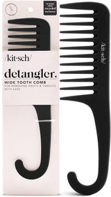 Kitsch Wide Tooth Detangler Comb – Thoughtful Birthday Gift for Women with Curly Hair, Shower Essential