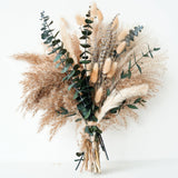 CÉLESTE Bloom Fall Dried Flower Bouquet with Pampas Grass and Bunny Tails – Cozy Living Room Centerpiece for Autumn Home Styling