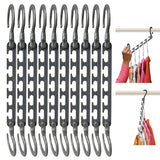 Wonder Hanger Max Heavy-Duty Closet Organizer – Elegant White and Grey Hanger Set for Guest Room and Mudroom Storage
