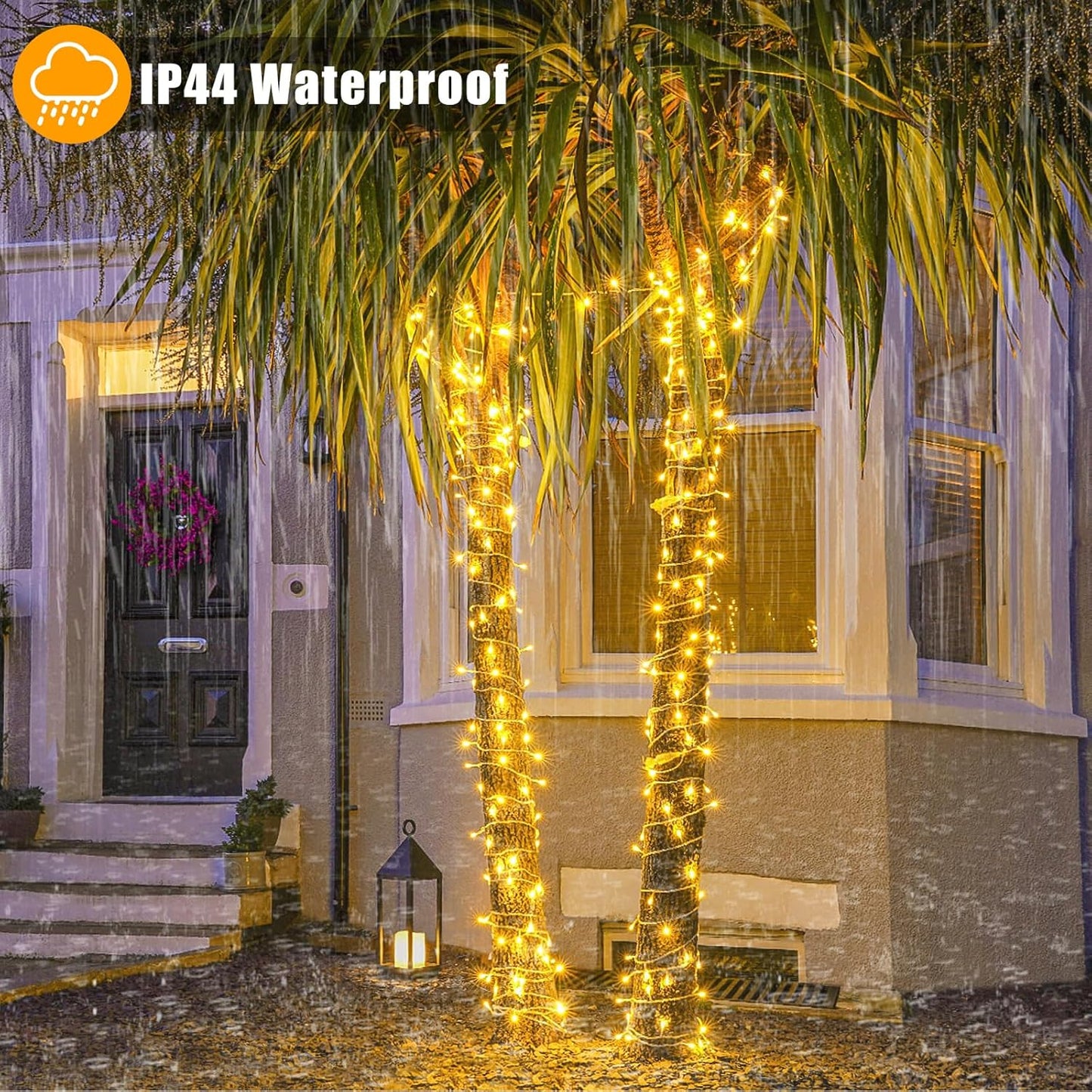 Xmars 300 LED Warm White String Lights – 100ft 8 Mode Cozy Housewarming Gift for Her, Bedroom & Patio Decor