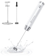 Maestri House LunaFro Rechargeable Milk Frother – Slim 6.69 Inch Design for Intentional Small Kitchens