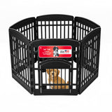 IRIS USA 24" Dog Playpen with Door, 4-Panel Small Dog Playpen, Birthday Gift for First-Time Dog Owners