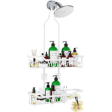 GIFTABLE SHOWER Caddy Organizer – Housewarming Gift for New Homeowners, Rustproof Hanging Bathroom Storage in Black