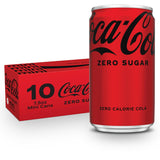 Coca-Cola Coke Zero Sugar Diet Soda Mini Cans – Sugar-Free Wellness Companion for Mindful Meal Pairing at Home