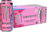 Monster Energy Ultra Ruby Red Grapefruit Sugar Free Energy Drink, 16 oz Slim Can Pack of 15 – Afternoon Focus Fuel for Home Office and Study Sessions