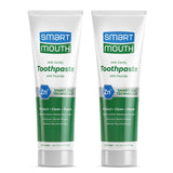 SmartMouth Premium Zinc Ion Toothpaste - Whitening - Daily Self-Care Ritual for Sensitive Teeth, Alcohol-Free Mild Mint, 6 oz (2 Pack)