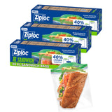 Ziploc XL Snack Bags for Allergy-Safe Storage, Resealable Bags to Prevent Cross-Contamination
