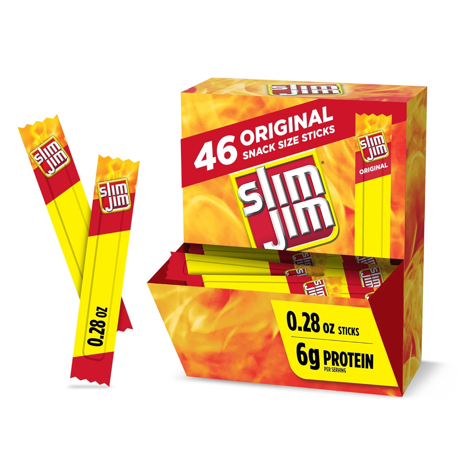 0.28 oz individually wrapped snack-size sticks (46 per box)