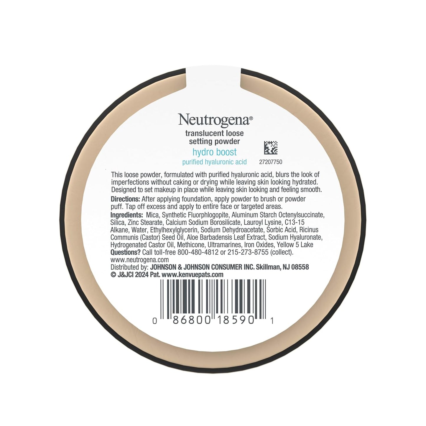 0.44 oz loose powder jar container for easy, controlled dispensing