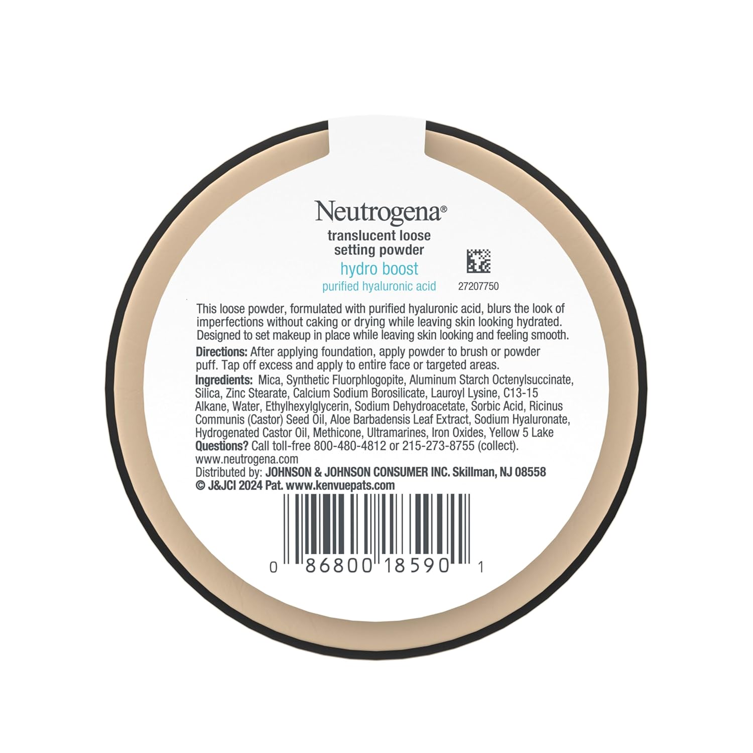 0.44 oz loose powder jar container for easy, controlled dispensing
