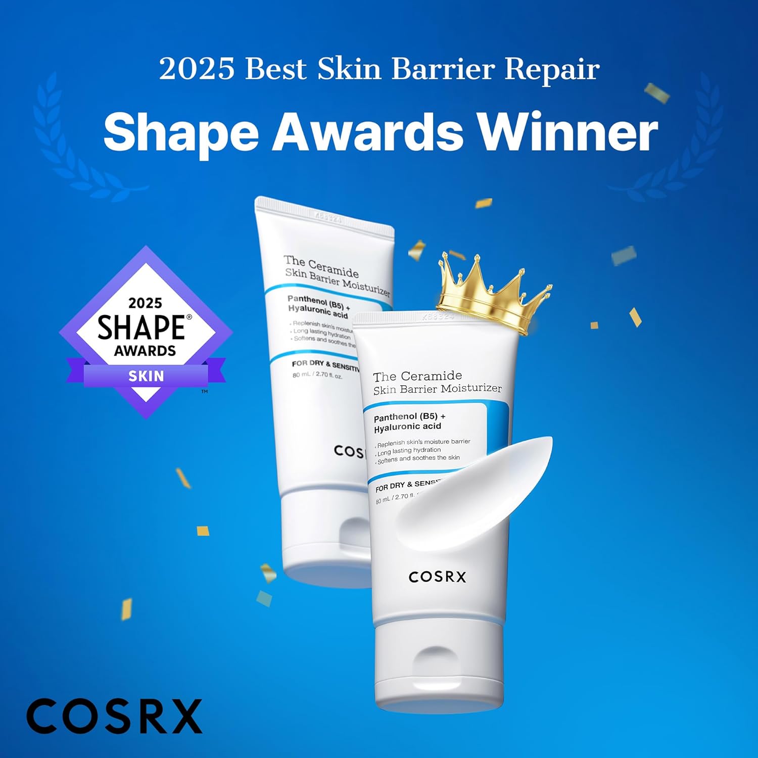 0.5% cholesterol and 1.5% fatty acids blend to replenish the skin's natural lipid layer