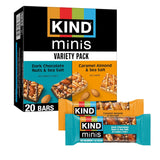 KIND Mini Bars – Mindful Afternoon Pick-Me-Up for the Office, 90-Calorie Portion Controlled Snack Variety Pack