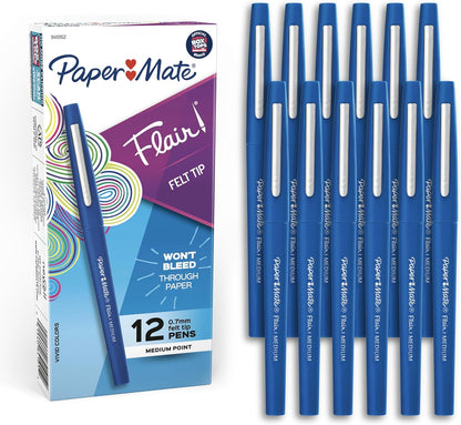 0.7mm medium point felt tip for clear, expressive lines