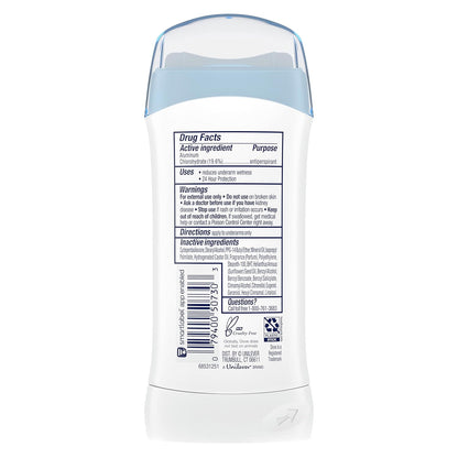 0% alcohol (ethanol) formula gentle on freshly shaved underarm skin