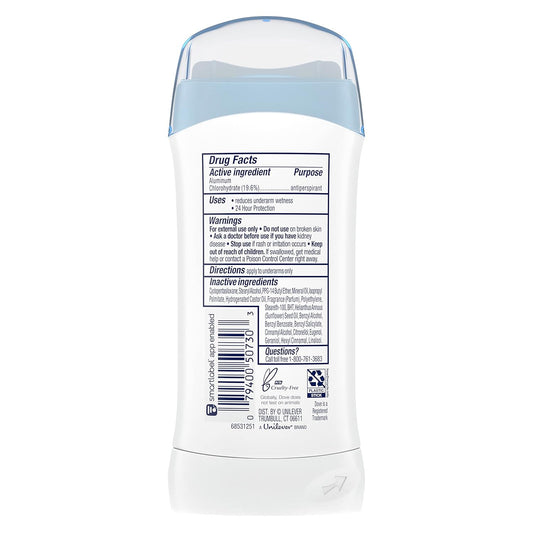 0% alcohol (ethanol) formula gentle on freshly shaved underarm skin