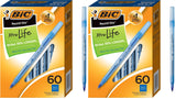 BIC Round Stic Xtra Life Ballpoint Pen, Minimalist Round Design for Less-Is-More Home Office
