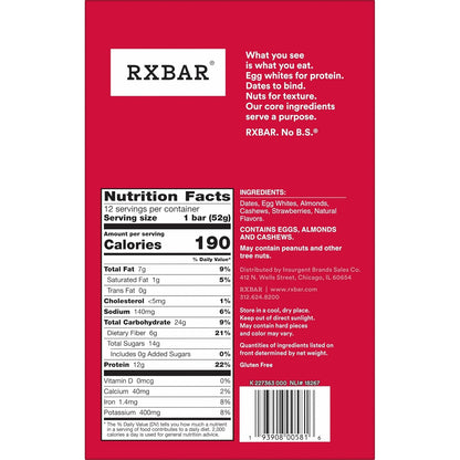 0g added sugar with naturally sweet dates and strawberries