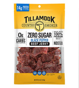 Tillamook Country Smoker Keto Friendly Zero Sugar Beef Jerky, Black Pepper, 6.5 Ounce — Clean-Macro Snack for Your Nightly Wellness Routine