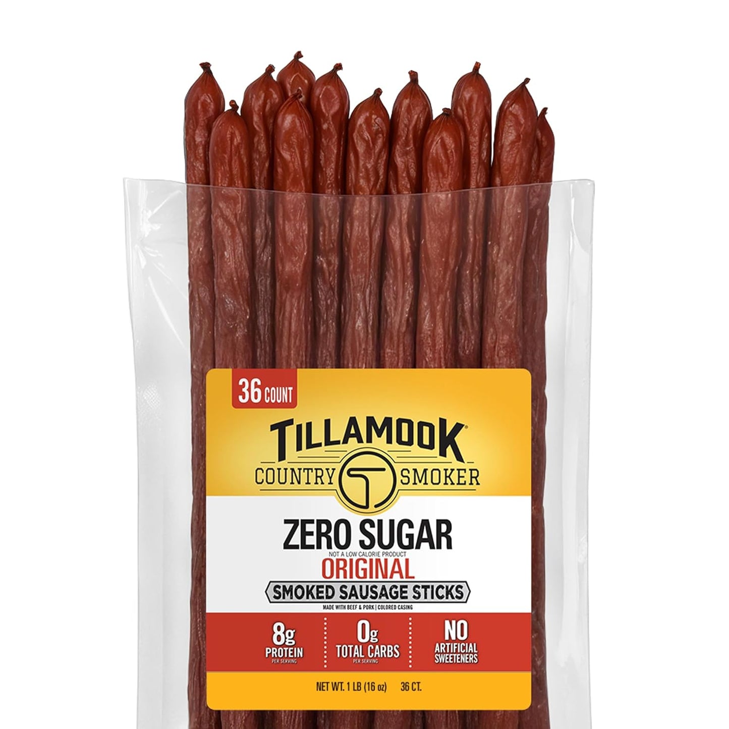 0g sugar and 0g total carbs per serving with 8g protein