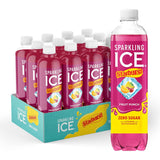 Sparkling Ice STARBURST Zero Sugar Sparkling Water – Daily Hydration Companion for Home Office and Mindful Workdays, 17 fl oz (Pack of 12)