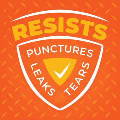 1.05 mil heavy-duty plastic thickness for puncture, rip, and leak resistance