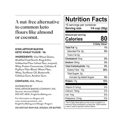 1:1 substitution ratio with all-purpose flour