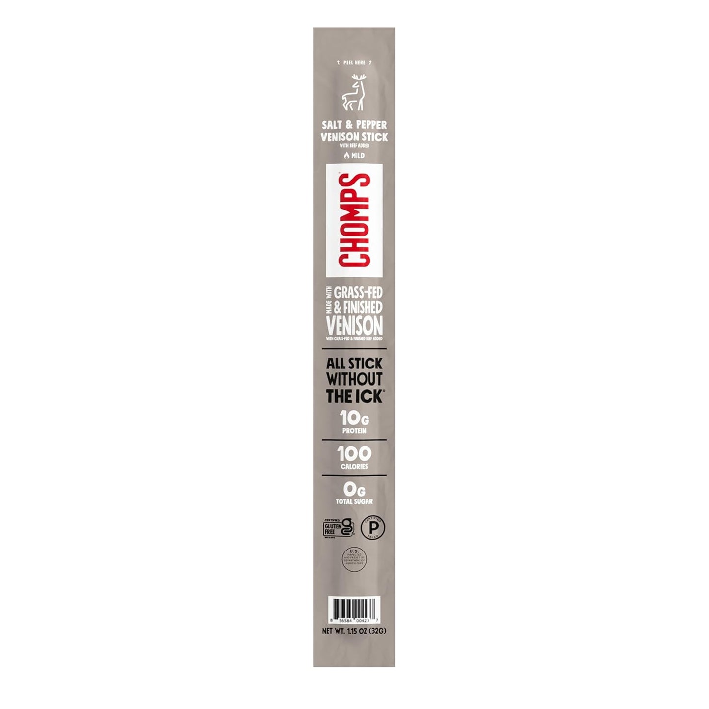 1.15 oz individually portioned venison and beef stick