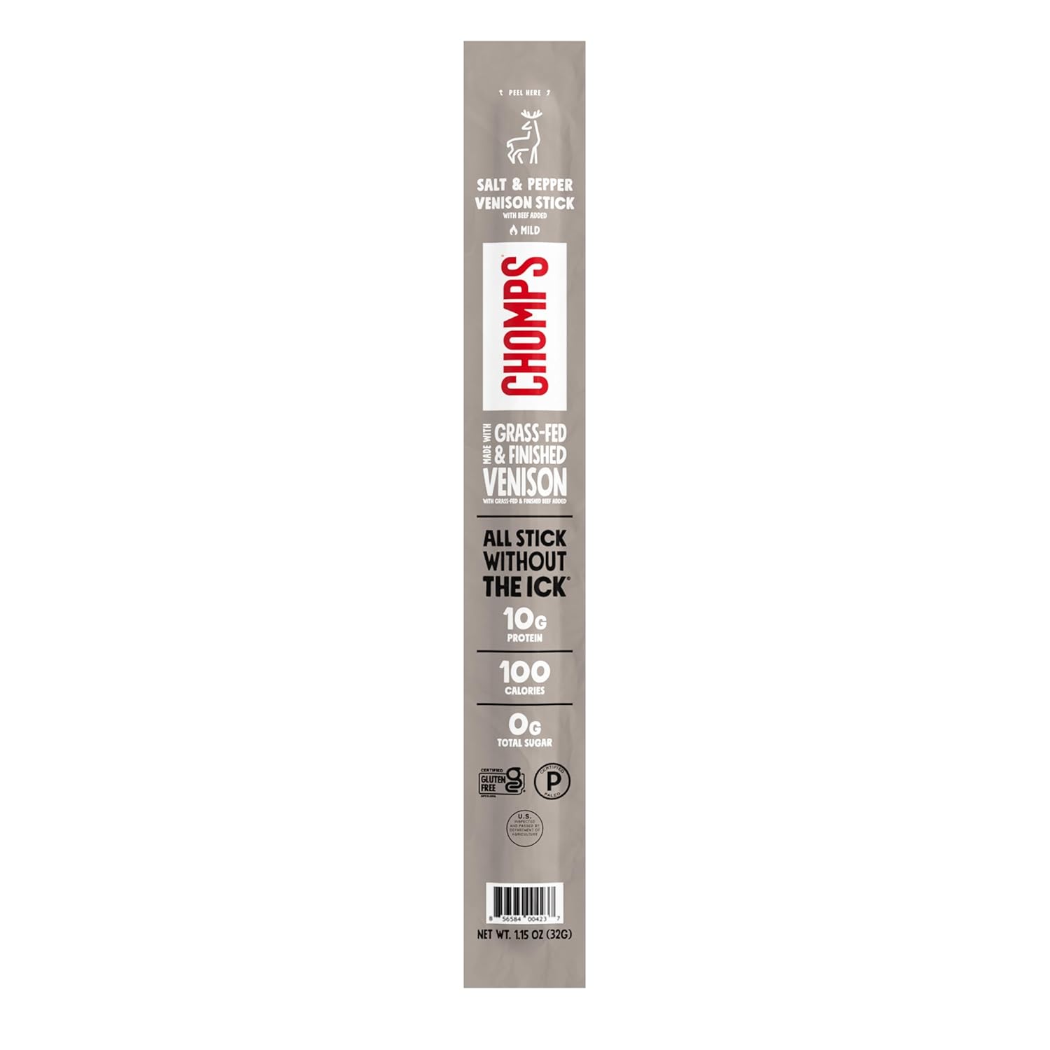 1.15 oz individually portioned venison and beef stick