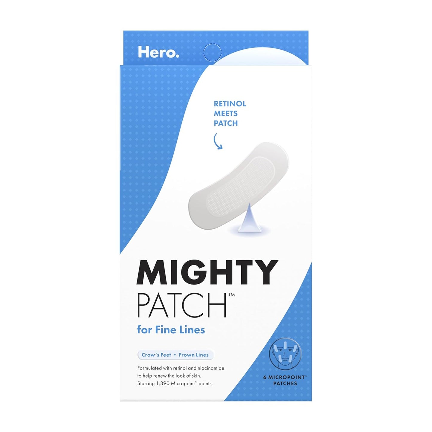1,390 dissolving micropoint™ needles per patch