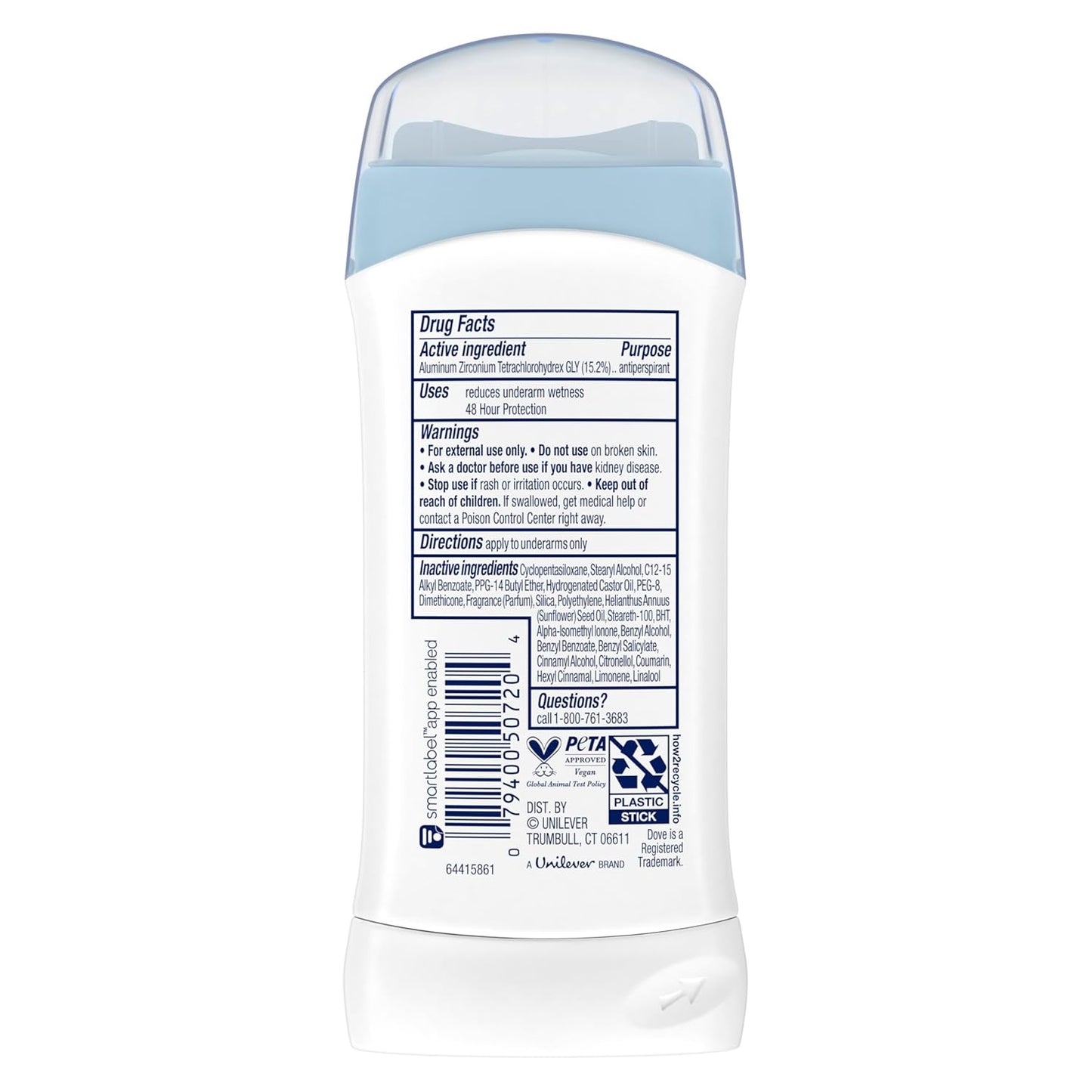 1/4 moisturizers in the formula for skin conditioning