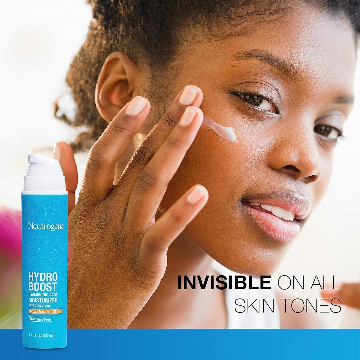 1.7 fl oz full-size moisturizer bundled with a 0.5 fl oz trial-size hydro boost fragrance-free facial cleanser