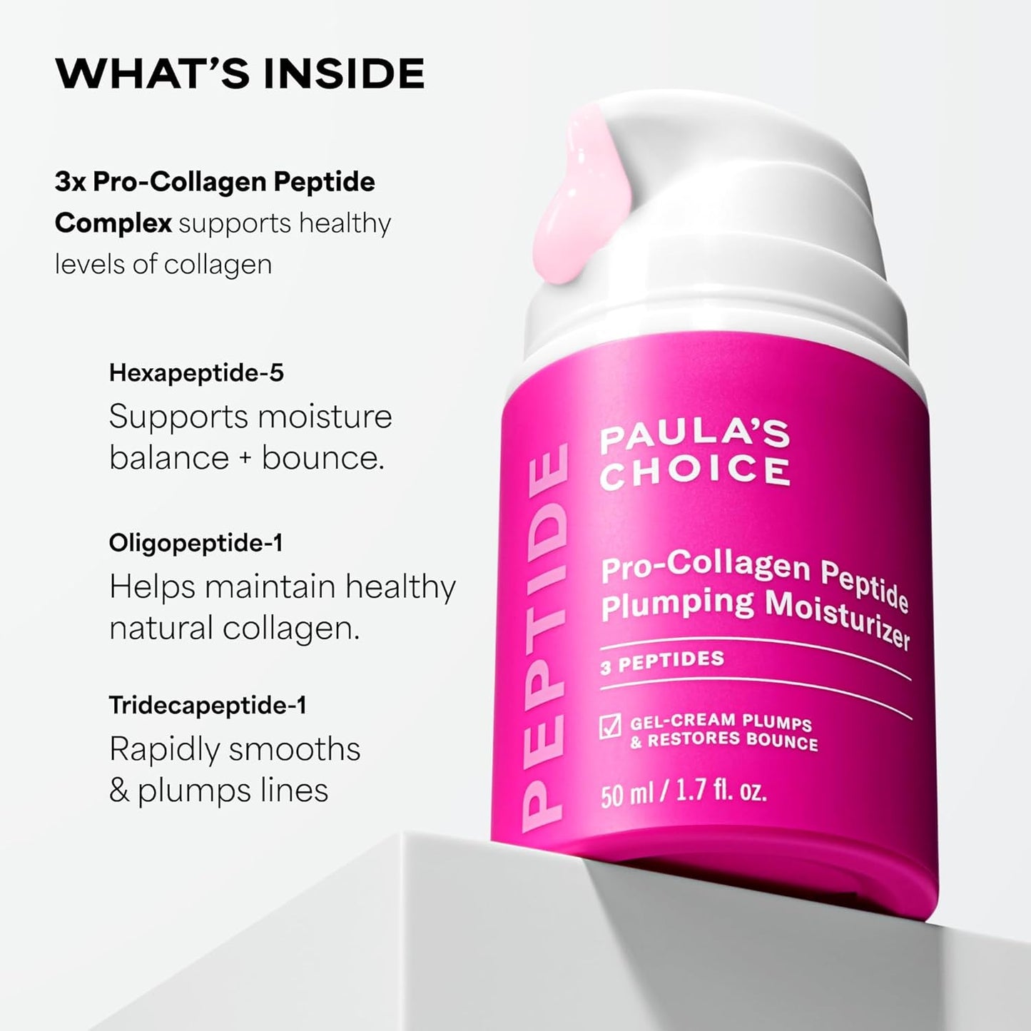 1.7 fl oz pump or jar packaging (single variant) suitable for all listed skin types