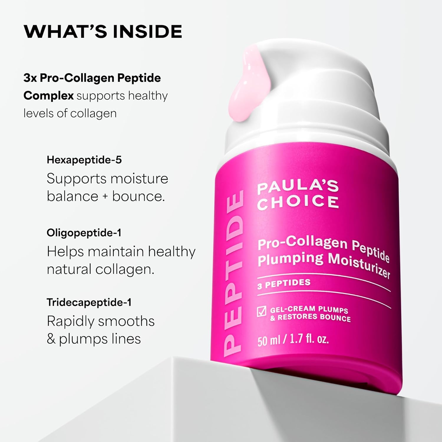 1.7 fl oz pump or jar packaging (single variant) suitable for all listed skin types
