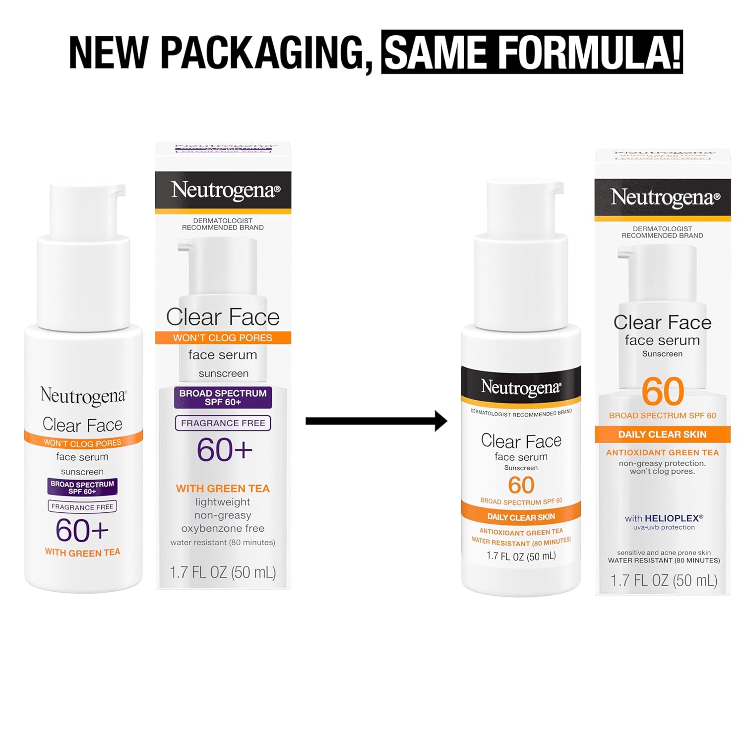 1.7 fl oz serum-lotion form, available in single or 2-pack value size