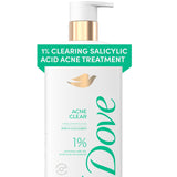 Dove Acne Clear Body Wash with Salicylic Acid – Mindful Shower Ritual for Clearer Back and Shoulders