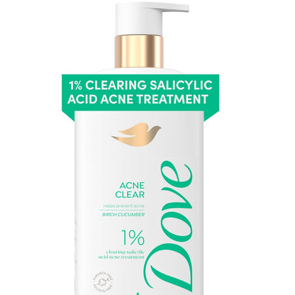 1% salicylic acid active ingredient for acne clearing and prevention