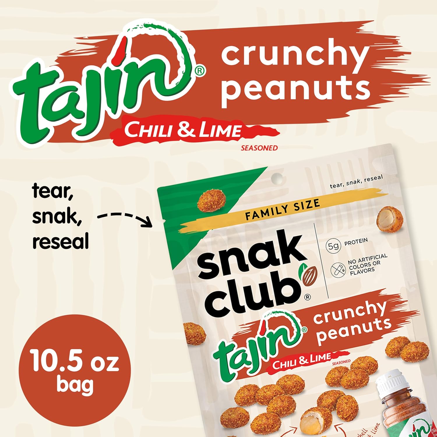 10.5 oz resealable stand-up pouch